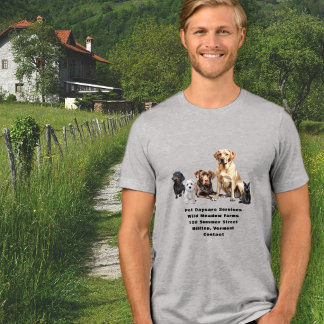 Tierdienstleistungsunternehmen Werbung Tri-Blend Shirt
