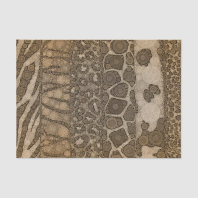 Tierdruck abstrakt seidenpapier (Vorderseite)