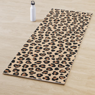 Tierdruck, Braunleopard, Geparden, Herz Yogamatte