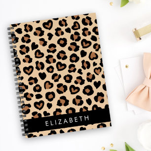 Tierdruck, Braunleopard, Herz, Ihr Name Planer