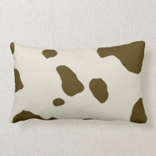 Tierdruck-Brown-Kuh-Stellen Lendenkissen