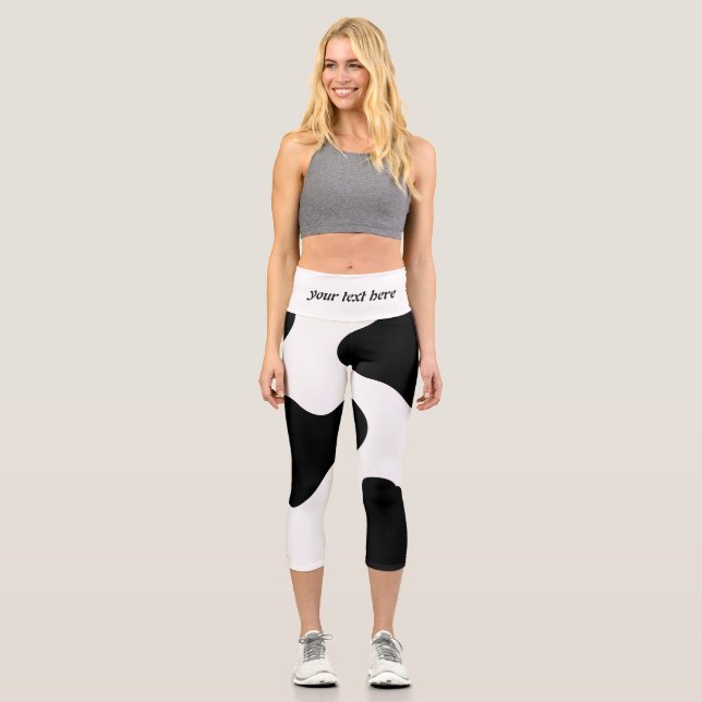 Tierdruck Capri Leggings (Vorderseite)
