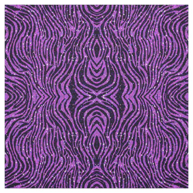 Tierdruck des lila Zebra mit Glitter Stoff (Muster)