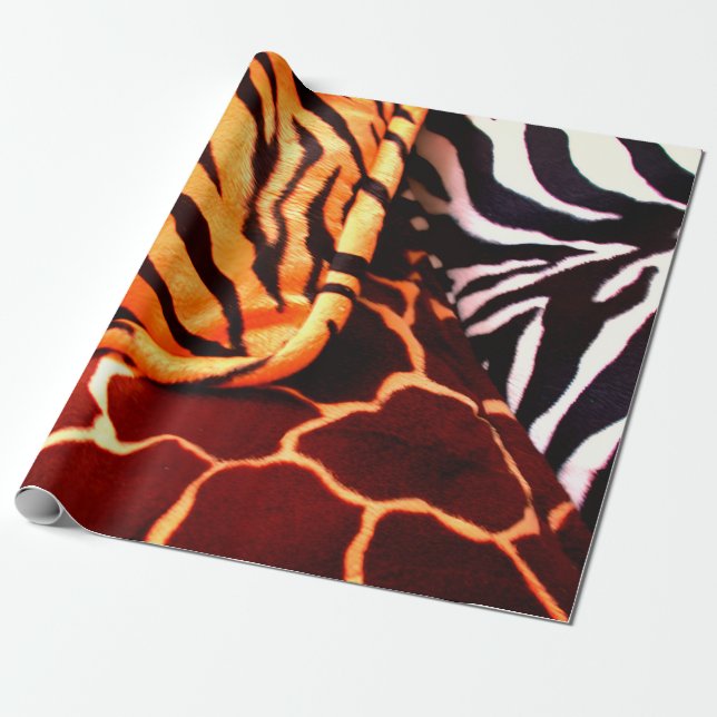 Tierdruck-Geschenkpapier Geschenkpapier (Ungerollt)