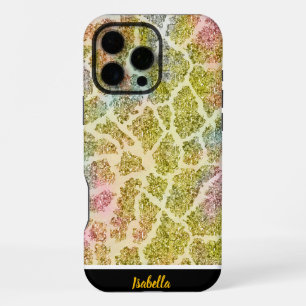 Tierdruck-inspirierte Wasserfarbe iPhone 16 Pro Max Hülle