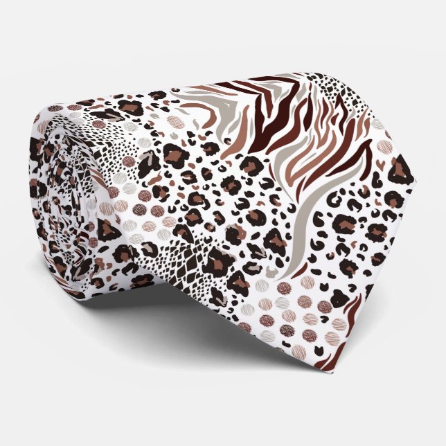 Tierdruck  krawatte (Gerollt)