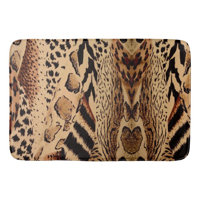Tierdruck, Leopard, Geparden    Badematte (Vorderseite)