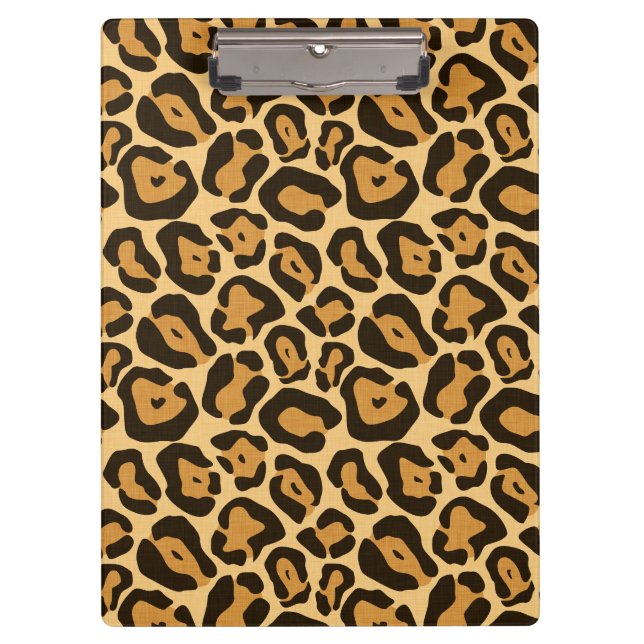 Tierdruck-Leoparden-Clip-Board Klemmbrett (Vorderseite)