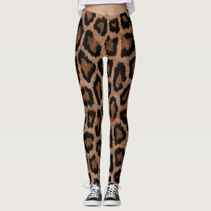 Tierdruck Leopardenmuster  Leggings