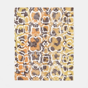 Tierdruck, Leopardtextur, Schlange pa Fleecedecke