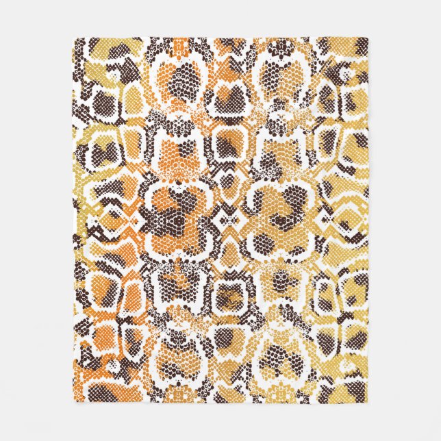 Tierdruck, Leopardtextur, Schlange pa Fleecedecke (Vorderseite)
