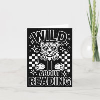 Tierdruck liest ein Buch Charakter Kinder wild beg