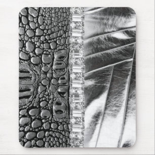 Tierdruck-metallisches ledernes diamante de mousepad
