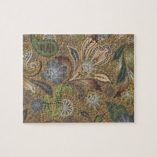 Tierdruck-Paisley-Muster Puzzle