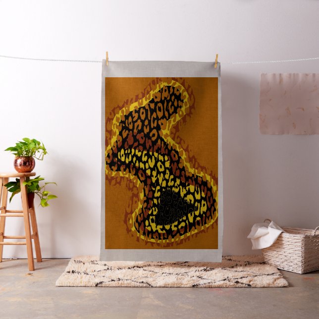 Tierdruck von Leopard #16 Stoff (Beispiel)