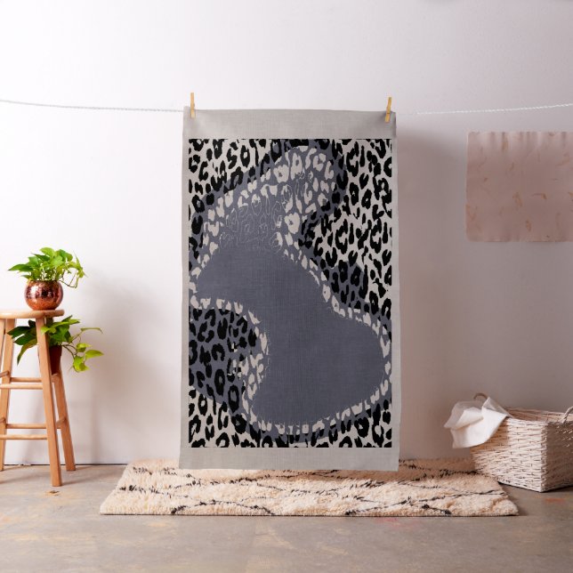 Tierdruck von Leopard #22 Stoff (Beispiel)