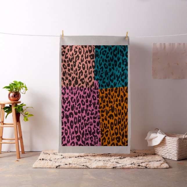 Tierdruck von Leopard #35 Stoff (Beispiel)