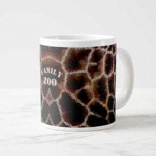 Tierdruckbraun Jumbo-Tasse