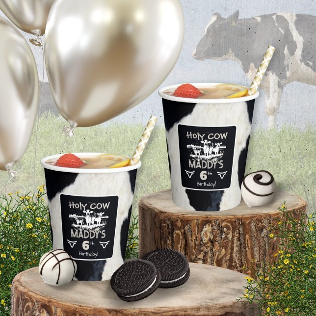 Tierdrucke Birthday Paper Cup Holly Cow Pappbecher (Von Creator hochgeladen)