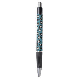 Tierdrucke, Blauer Leopard, Geparden, Herz Kugelschreiber