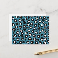 Tierdrucke, Blauer Leopard, Geparden, Herz