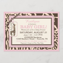 Tierdruckgiraffe und Tutu Jumper Baby Dusche