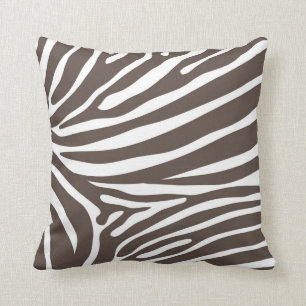Tierdruckkissen - Zebra Brown Kissen