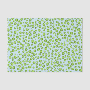 Tierdruckleopard-Muster Grünes Geschenk Seidenpapier