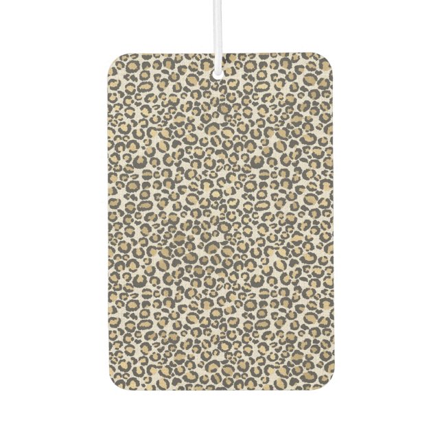 Tierdruckmaschine Leopard Nuetrals Spaß Herz Autolufterfrischer (Vorderseite)