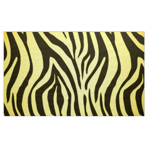 Tierdruckmuster des gelben Zebra Stoff