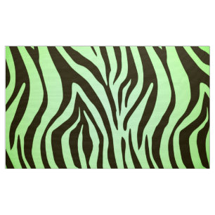 Tierdruckmuster des grünen Zebra Stoff