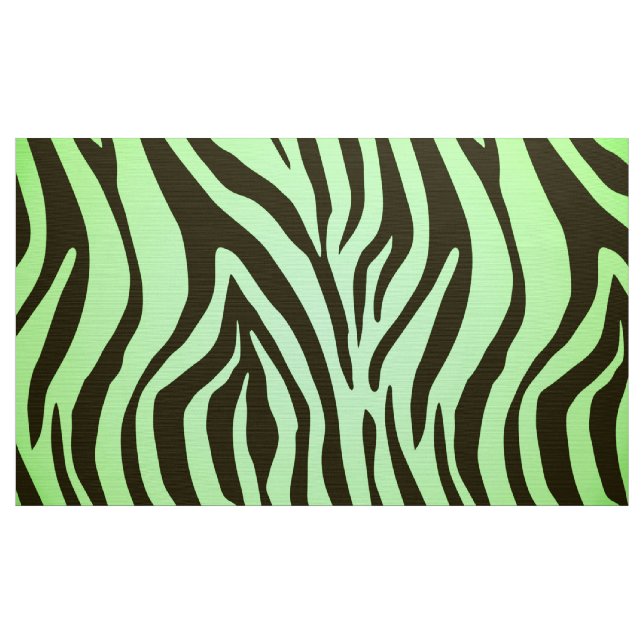 Tierdruckmuster des grünen Zebra Stoff (Yard (91,4 cm))