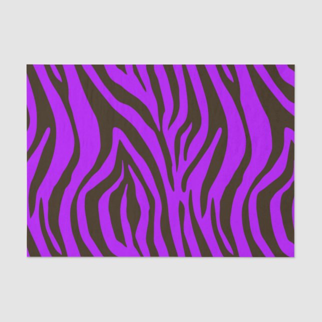 Tierdruckmuster des lila Zebra Seidenpapier (Vorderseite)
