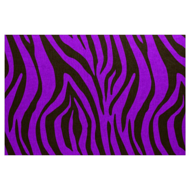 Tierdruckmuster des lila Zebra Stoff (Yard (91,4 cm))