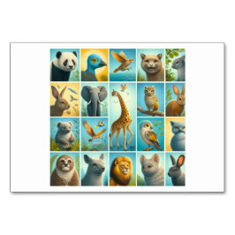 Tiere (동 물) - koreanische Flash Cards Tischnummer