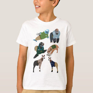 Tiere als Zookeepers T-Shirt
