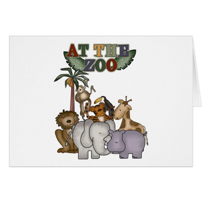 Tiere an den Zoo-T-Shirts und den Geschenken (Vorderseite (Horizontal))