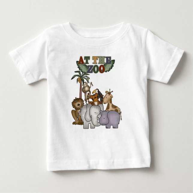 Tiere an den Zoo-T-Shirts und den Geschenken Baby T-shirt (Vorderseite)