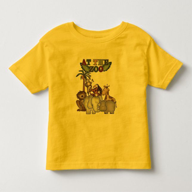 Tiere an den Zoo-T-Shirts und den Geschenken Kleinkind T-shirt (Vorderseite)