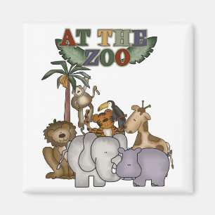 Tiere an den Zoo-T-Shirts und den Geschenken Magnet