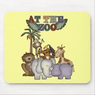 Tiere an den Zoo-T-Shirts und den Geschenken Mousepad