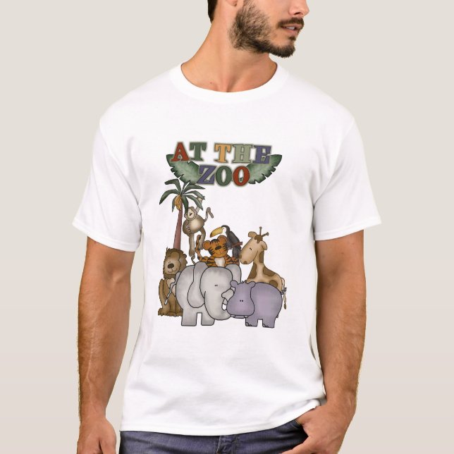 Tiere an den Zoo-T-Shirts und den Geschenken T-Shirt (Vorderseite)