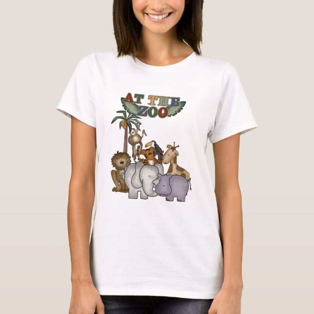Tiere an den Zoo-T-Shirts und den Geschenken T-Shirt (Vorderseite)
