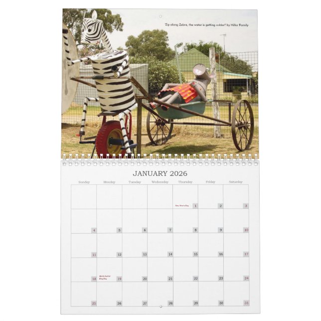 Tiere auf Fahrrädern 2011 Ezy Rider Kalender (Jan 2026)