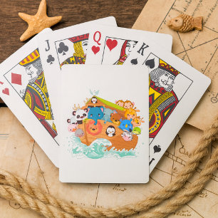 Tiere auf Noahs Spielkarten