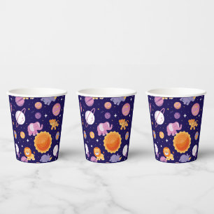 Tiere auf Party-Cups Pappbecher