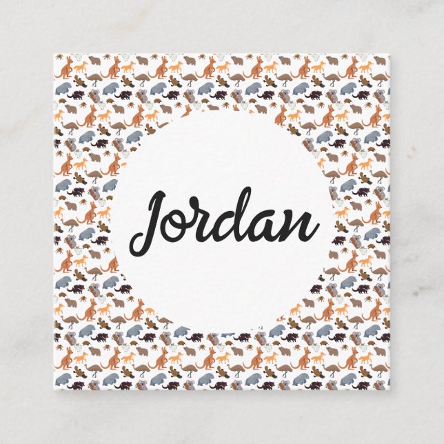 Tiere aus Australien Aussie Wildlife Begleitkarte (Vorderseite)