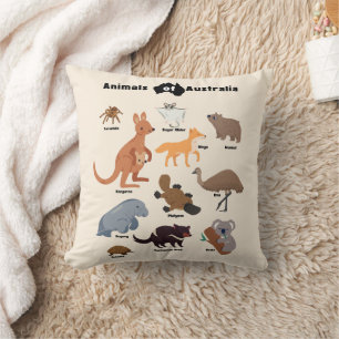 Tiere aus Australien Aussie Wildlife Kissen