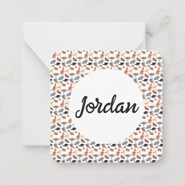 Tiere aus Australien Aussie Wildlife Mitteilungskarte (Vorderseite)