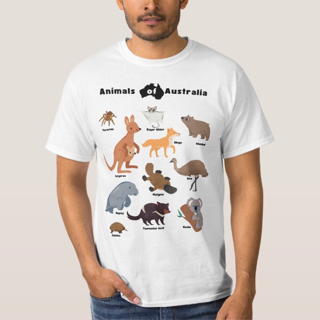 Tiere aus Australien Aussie Wildlife T-Shirt (Vorderseite)